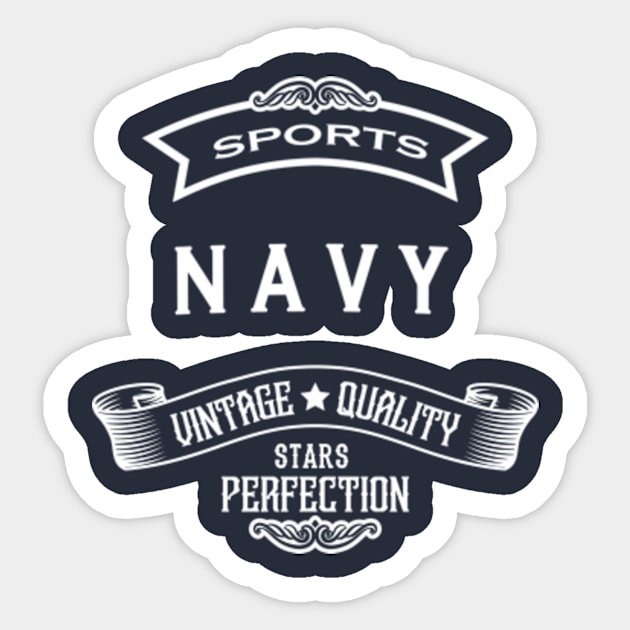 The Navy Sticker by Alvd Design